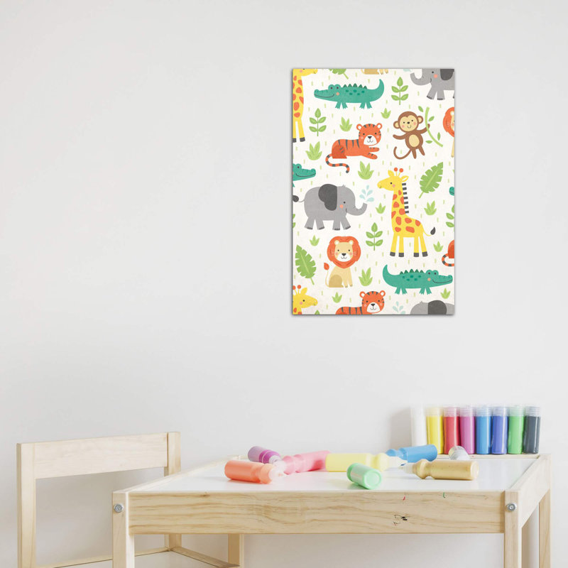«Wild About Baby I» par Gail Veillette - impression, H 48 po x l 32 po x P 1,5 po, Toile tendue, Pas de tapis