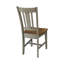 Chaise d'appoint en bois massif Evalyn-48372501