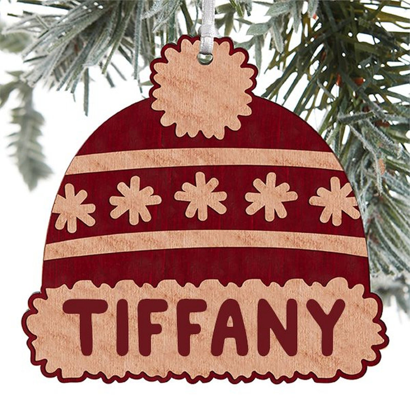 4'' Solid Wood Holiday Shaped Ornament, Yes