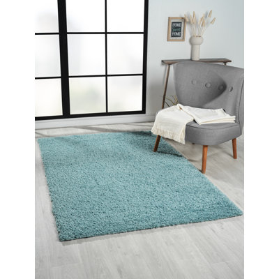Shaggy Lush light blue Rug