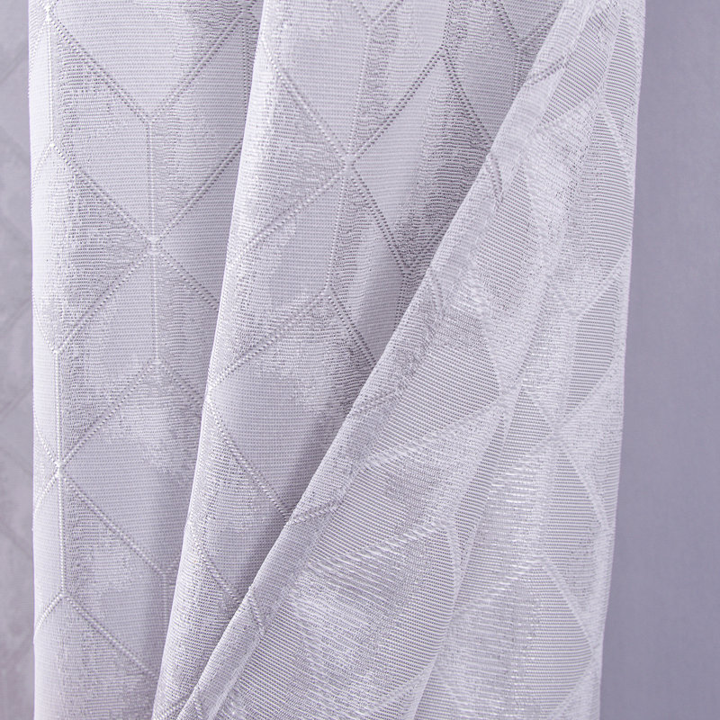 Panneau de rideau simple obscurcissant en polyester Arniya, Argent