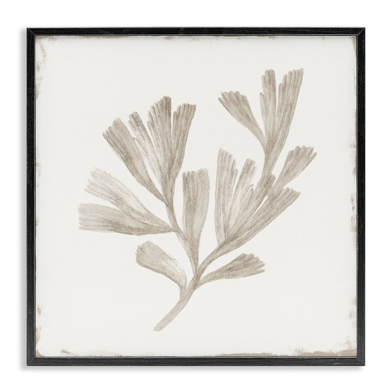 Coral Reef Drift Framed Giclee, design by Lily K., 24" H x 24" W, Midnight Black Framed Giclee