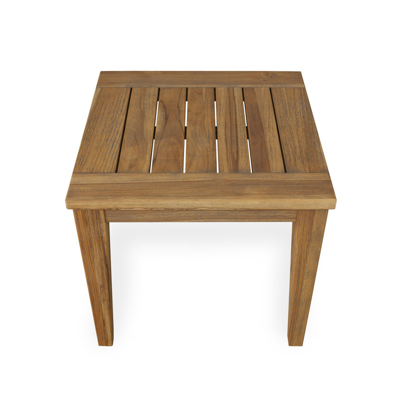 Teak Outdoor Square Teak Side Table