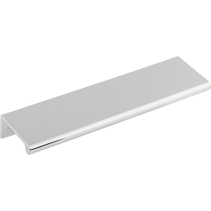 Europa 5" Center to Center Finger pull, 5" Center to Center, Polished Chrome