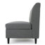 Causeuse grise avec fonction de rangement