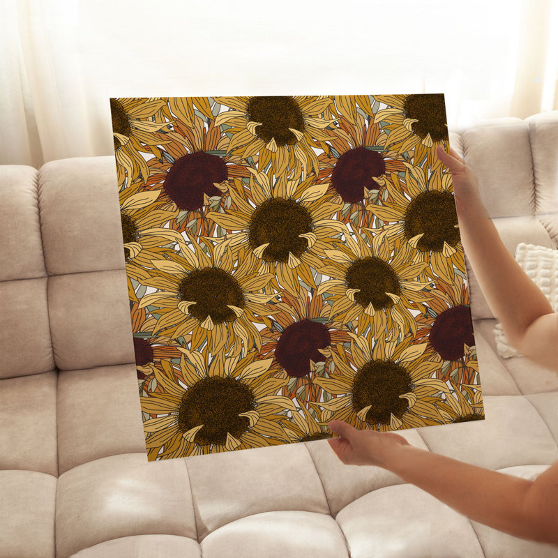 Art floral sans cadre, H 28 po x l 28 po