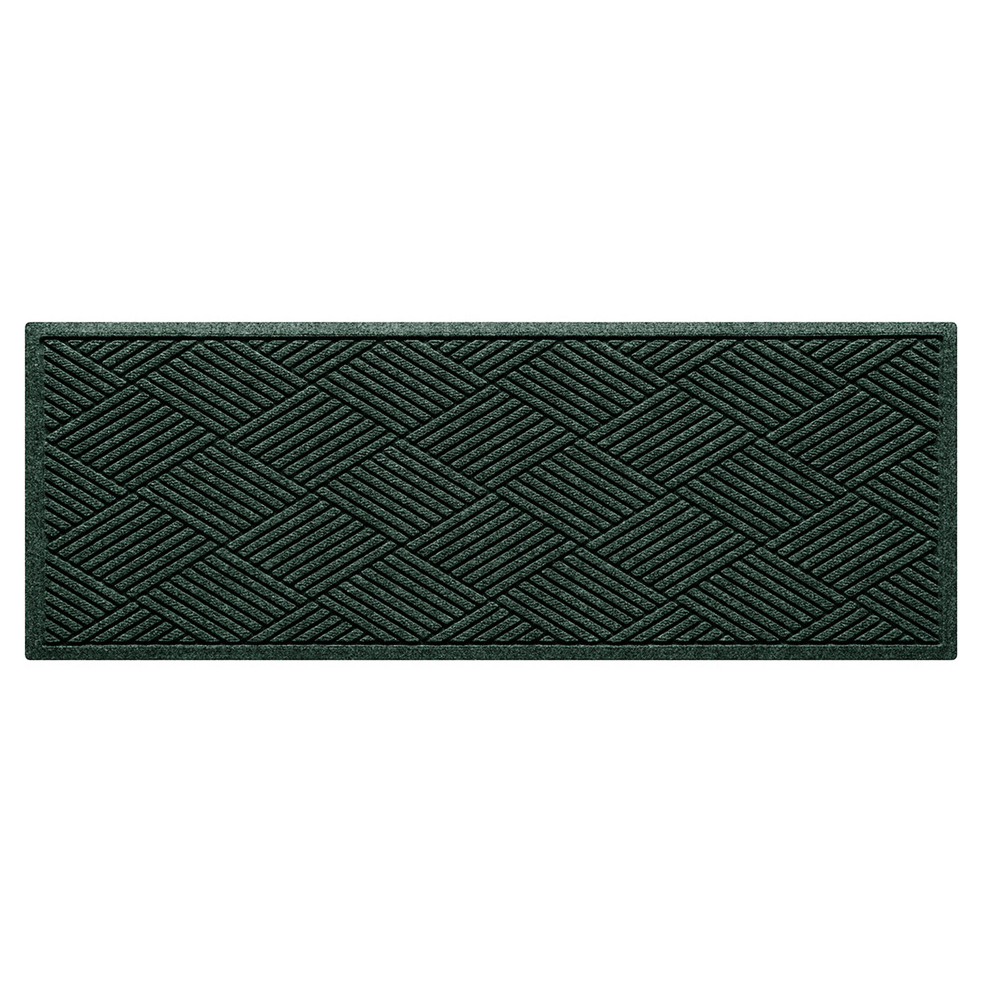 Waterhog Diamonds Indoor Outdoor Doormat, Evergreen, Runner 22" W x 60" L