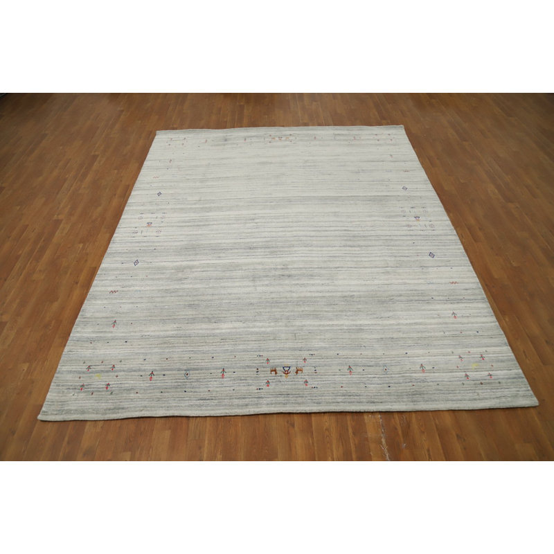 Tapis en laine fait à la main de style Gabbeh 8 x 10