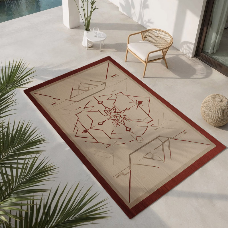 Tapis intérieur et extérieur Spatial Matrix, Rectangulaire 3 pi x 5 pi