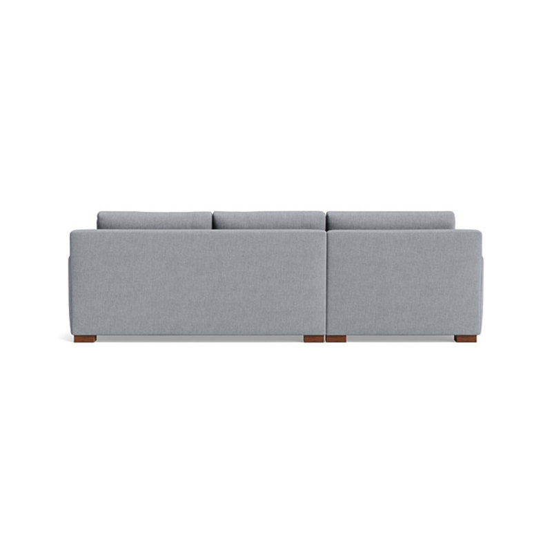 Catalina Chaise Sectional, Performance Weave - Zinc, Left Hand Facing
