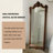 Vintage Carved Full-Length Mirror, Freestanding Floor Mirror for Home, Dressing Mirror for Bedroom, Floor-Standing Decorative Mirror-1377827067