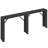 Extra Long Console Table Farmhouse Behind Couch Sofa Partner, Industrial Style with Metal Accents and Triangular Supports-588760184-588760189