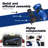 MAX PLUS BLUE 4 Wheels Outdoor Compact Mobility Scooter With 2Pcs*20AH Lead Acid Battery,Max Driving Range 16 Miles With Cup Holders & USB Charger Port