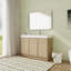 Meuble-lavabo simple autoportant 48 po avec plateau en résine
