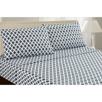 Microfiber Geometric Sheet Set
