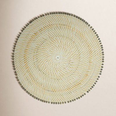 Dempsey Rattan No Pattern Round Placemat