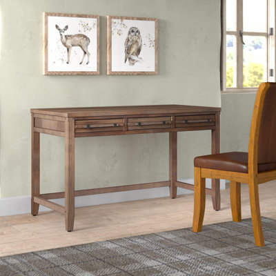 Hudanich Solid Wood Base Writing Desk