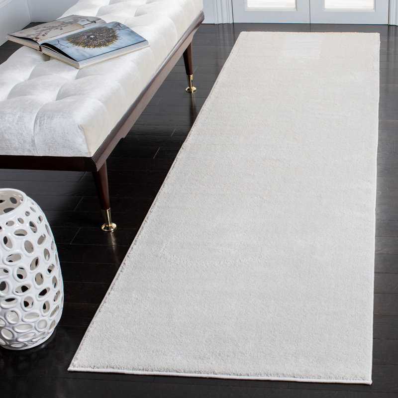 Non-Slip Performance Solid Color Rug, Round 6'7"