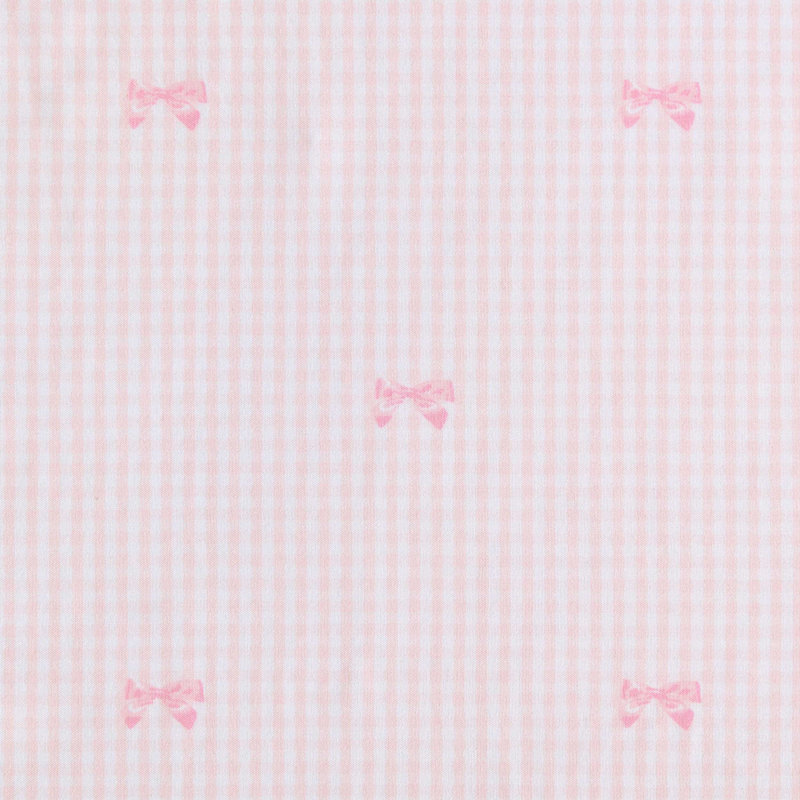 Laura Ashley Kids Cozy Printed Sheet Sets, Full Sheet Set with 2 Pillowcases, Tiny Bows Pink