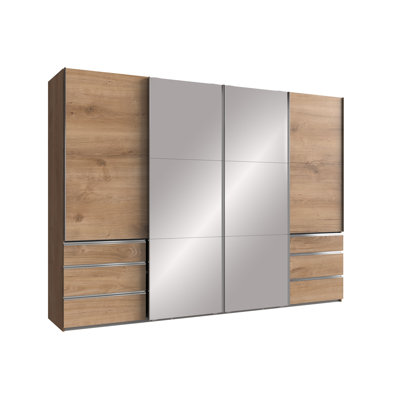 Aelia 4 Door Manufactured Wood Wardrobe