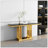 59.06'' Marble Top Console Table-93762081-93762082