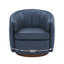Fauteuil demi-tonneau pivotant en cuir Modern Geniue-1341155220