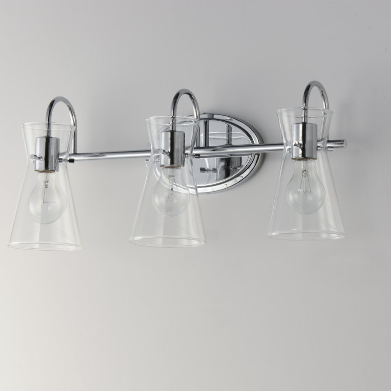 Lundeen 3 - Light Dimmable Vanity Light, Polished Chrome