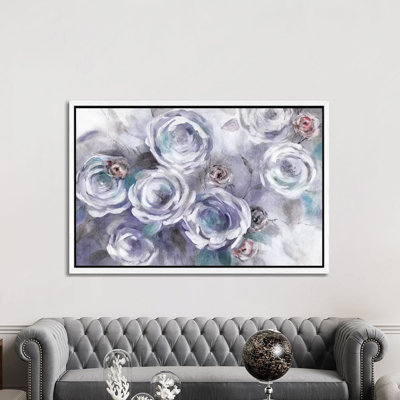 Iced Flowers by Carol Robinson - Painting on Canvas