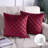 Square 18" Velvet Throw Pillow, Diamond Textured Decorative Pillows-211854838-267509950