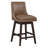 Stepfanie Swivel Upholstered Counter Stool with Solid Wood Frame-66672986