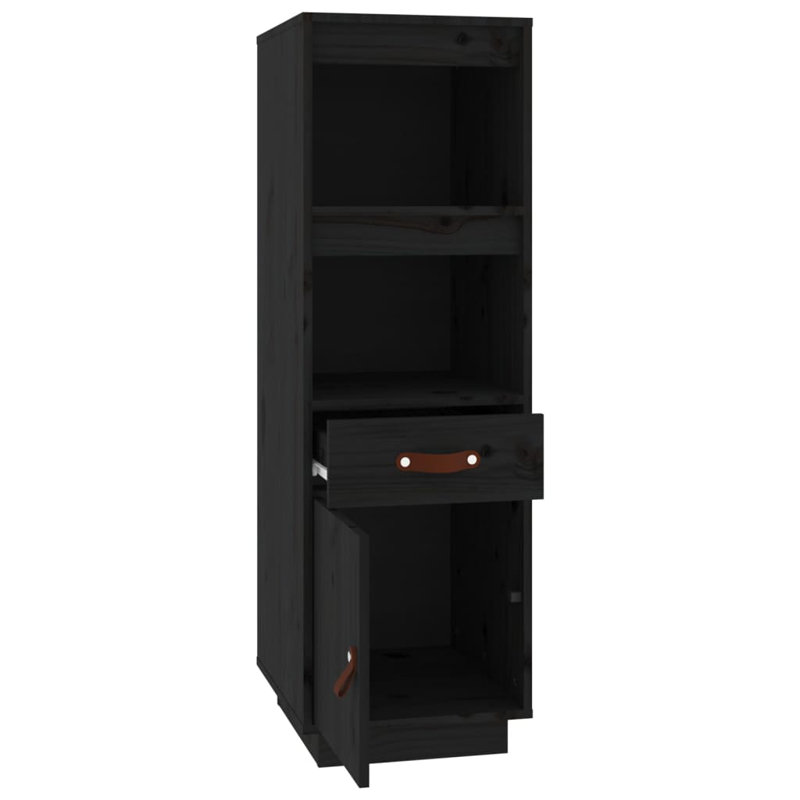 Lily-Anya 34cm Solid Wood Sideboard, Black