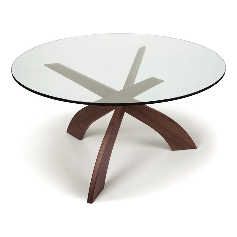 Table ronde Entwine, H 30 po x L 48 po x l 48 po, Cerise selle