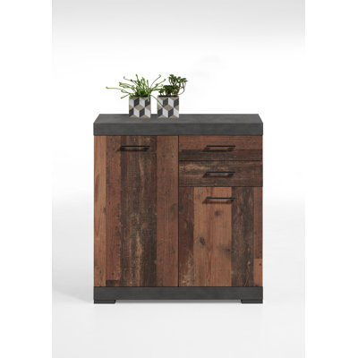 Hamill Solid Wood 80 cm W Chest of 3 Drawers
