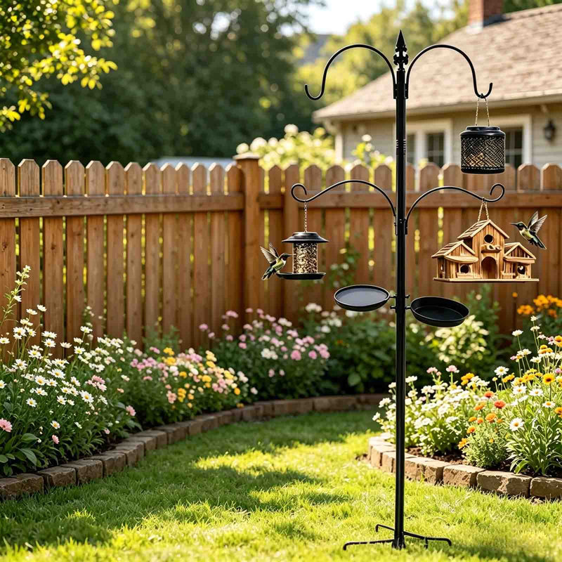Porte-piquets de jardin en métal