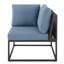 Chaise de patio avec coussins Runar