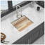 Évier de cuisine encastré en granite blanc durable avec accessoires pour un nettoyage efficace et une utilisation de l'espace-116521216