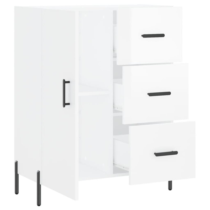 Hofstade 3 - Drawer Standard Accent Chest, High Gloss White
