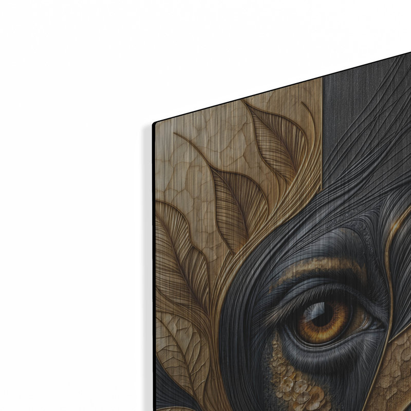  «Eyebext 7» par Rey Klimt, art mural en métal, H 24 po x l 16 po