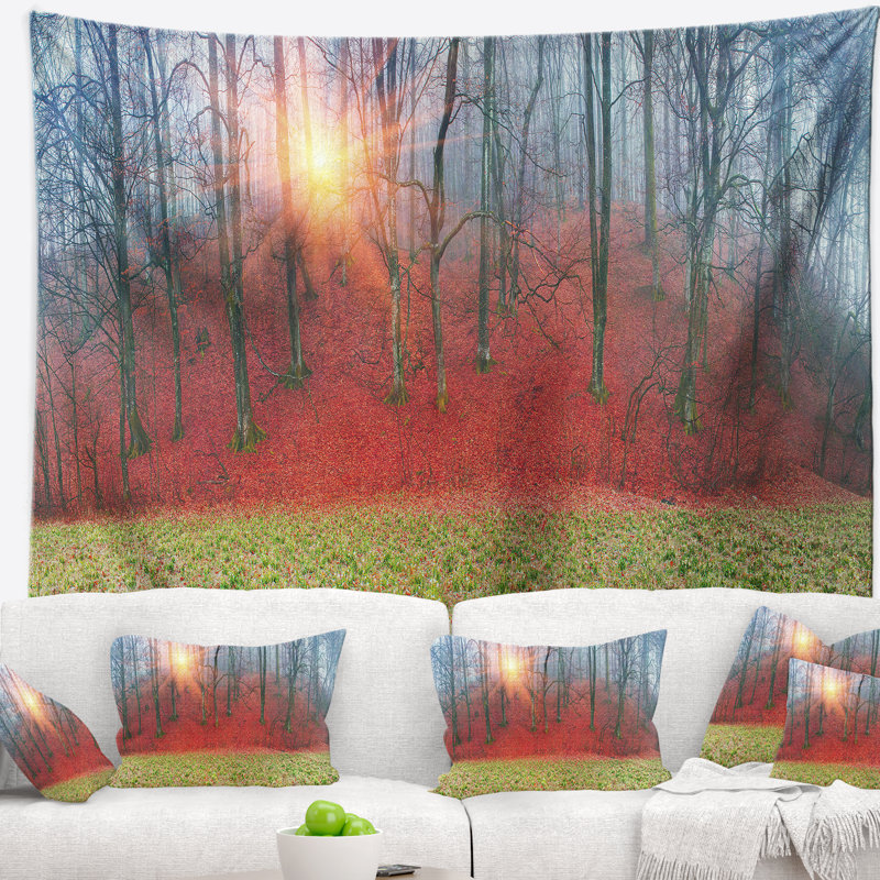 Fleurs en polyester avec tapisserie snowdrops avec accessoires suspendus inclus, H 32 po x l 39 po