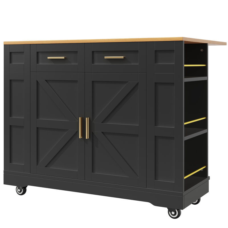 Kitchen Island, Black
