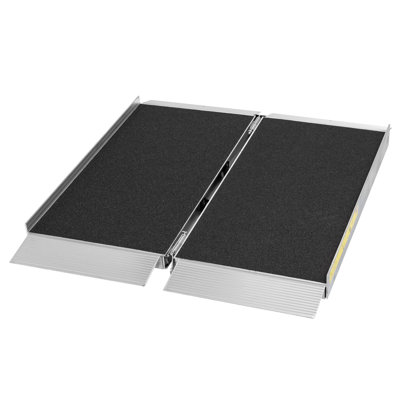 30 In. W 700 Lb. Aluminum Portable Grit-Coat Folding Mobility Ramp