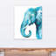 « blue éléphant », reproduction de peinture à l’aquarelle sur toile