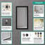 XtraStoris Individual Wall Niche Matte White with Design Frame 12"x 6"x 4"-1309969273