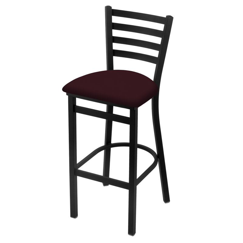 400 Jackie Bar & Counter Stool, Vinyl-Canter Bordeaux, Bar Stool (30" Seat Height)
