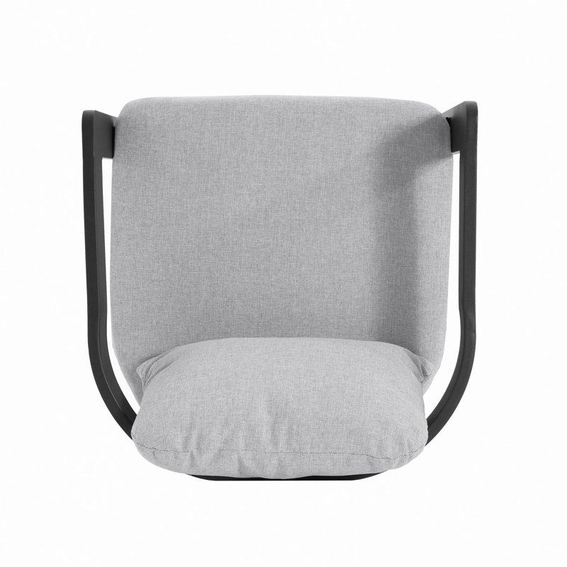 Chaise de patio d'extérieur en aluminium, ensemble de 2, Gris