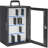 36 Capacity Smartphone Lock Box with Key Lock & Carry Handle