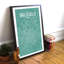 Brussels City Map - No Frame Print-1801248008