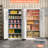 Metal Storage Cabinet with 5 Adjustable Shelves and Pegboard,  Garage Storage Cabinet with Lockable Doors for Garage,Office,Home,Gym,School, Lockable File Cabinet, White-188761441