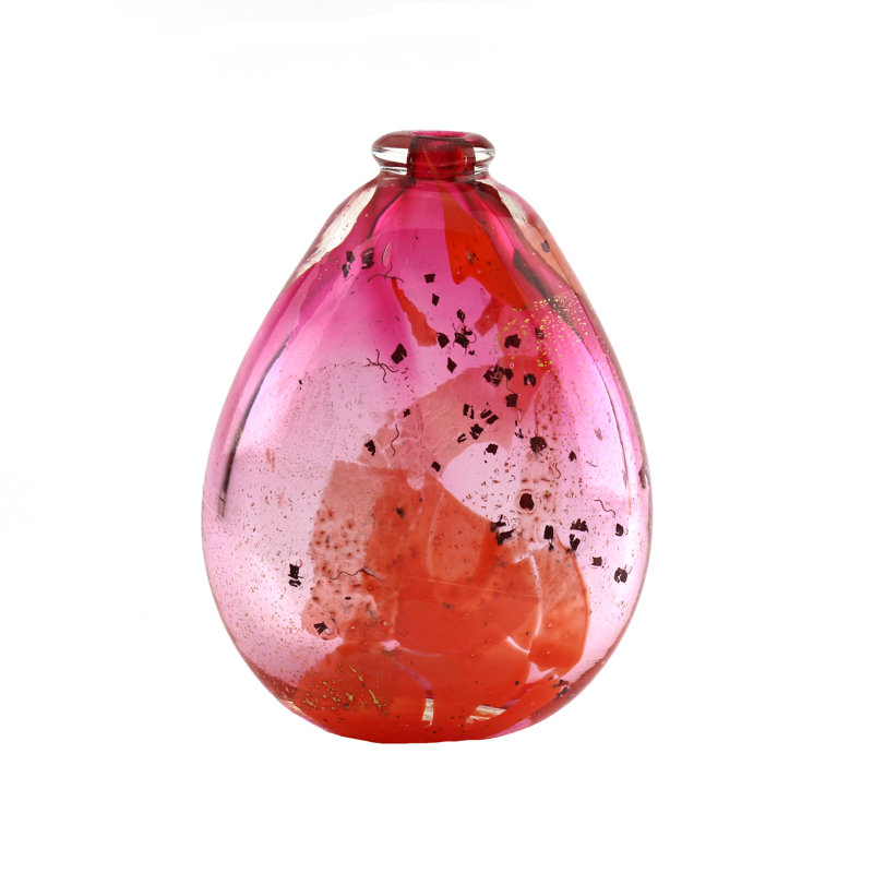 Artemis European Art Glass Vase Ruby