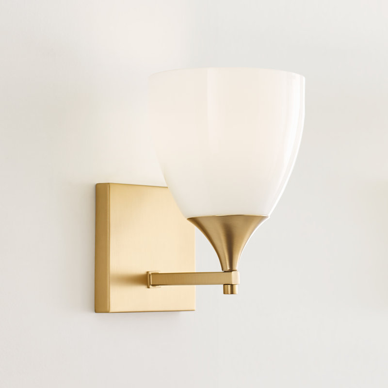Toffino 1-Light Small Sconce, Satin Brass